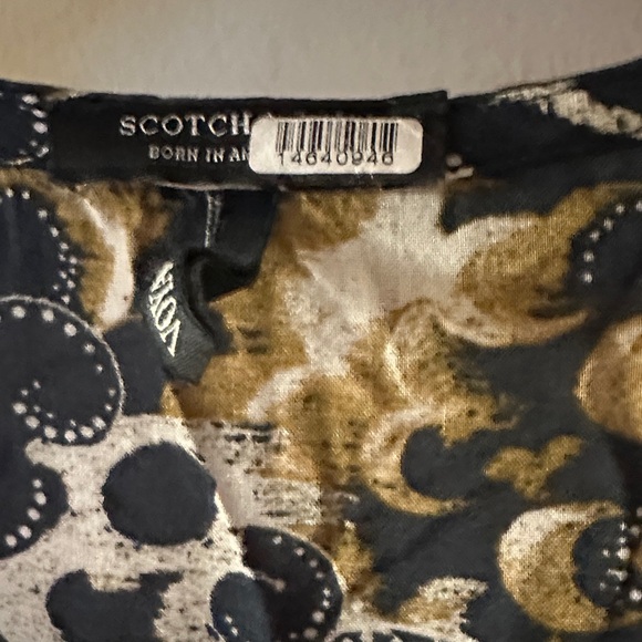 Scotch & Soda Black and Gold Maxi Dress - Picture 6 of 12